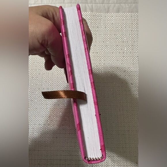 Blue Bible Verse Pink Hearts Faux Leather Bound Journal - Picture 15 of 16